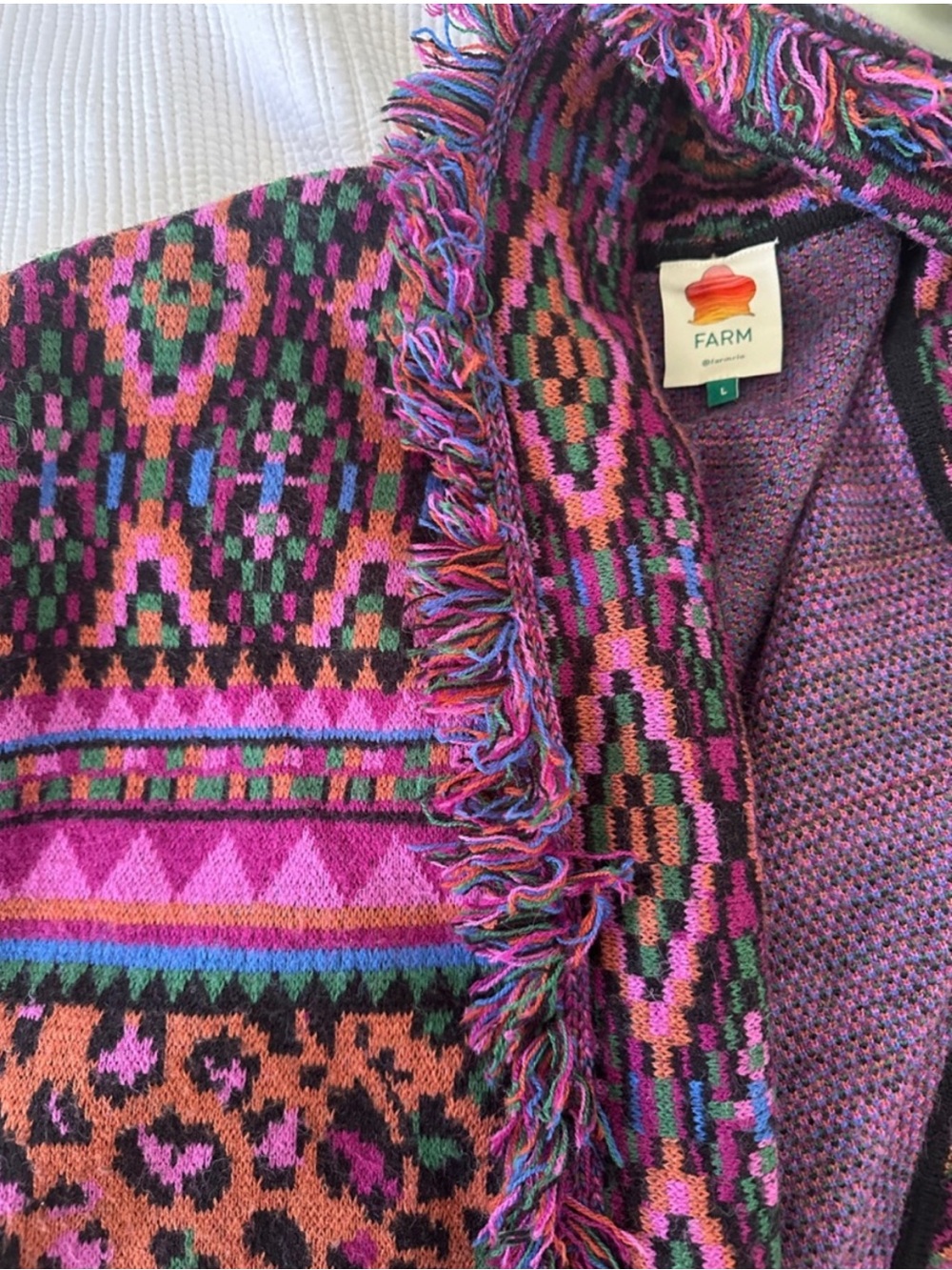 Farm Rio Ainika Tapestry Cardigan Sz. L - Picture 2 of 9